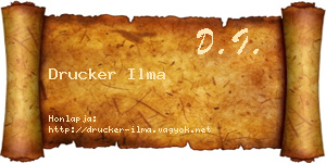 Drucker Ilma névjegykártya